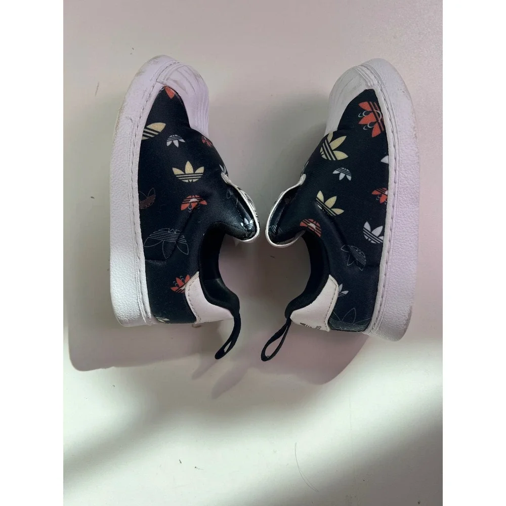 Adidas Superstar 360 Kids Slip On Shoes Black Multi Color GX1971‎ Size 6K